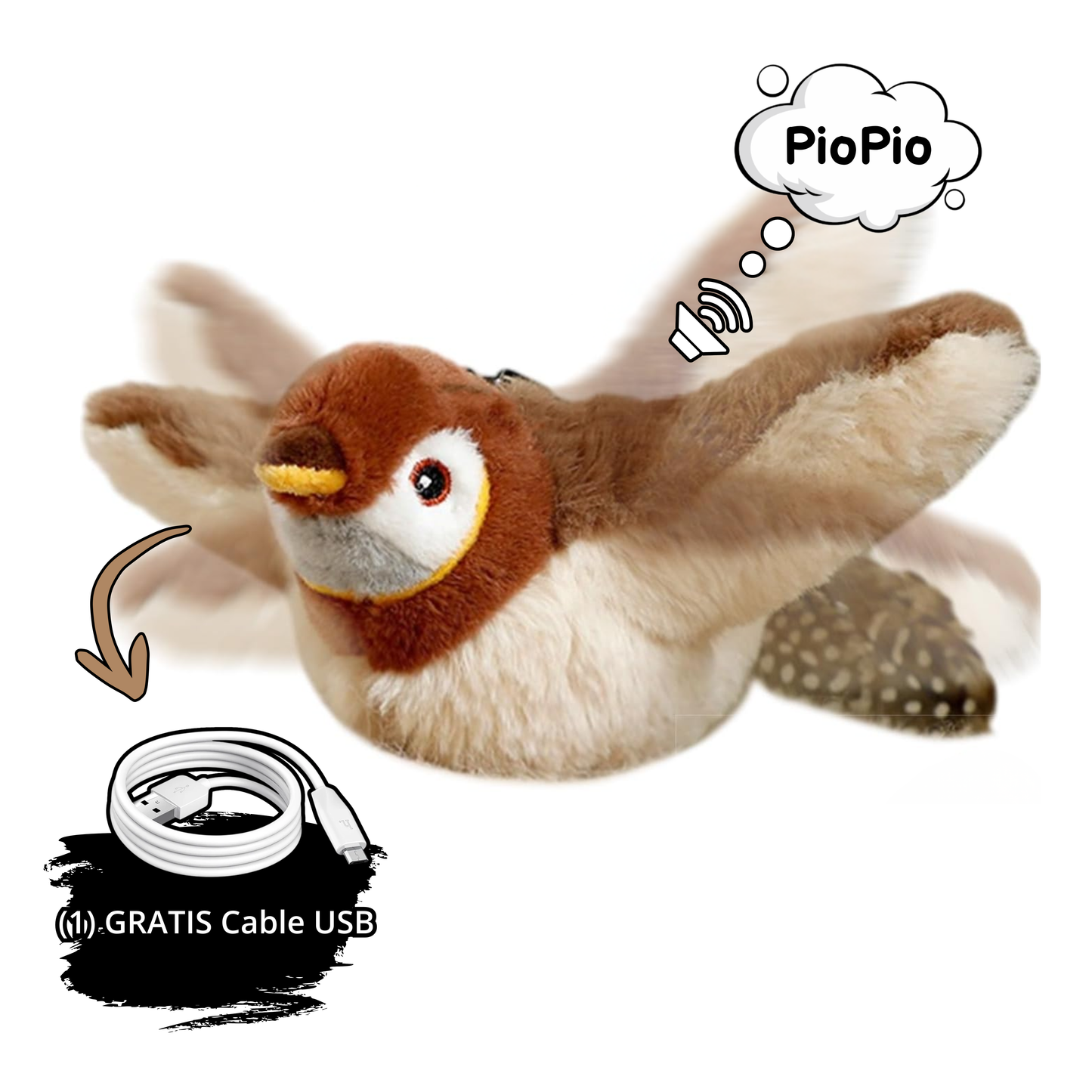 Pájaro aleteador para gatos﻿ y perros